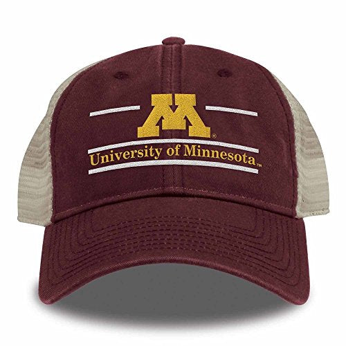 The Game Split Bar Design Trucker Mesh Hat, Maroon, Adjustable, Minnesota Golden Gophers