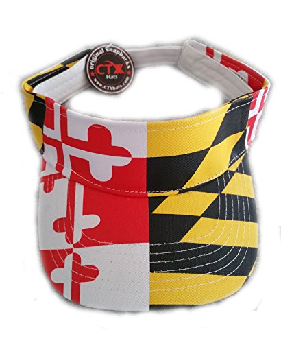 CTX Hats Visor Maryland Flag Yellow