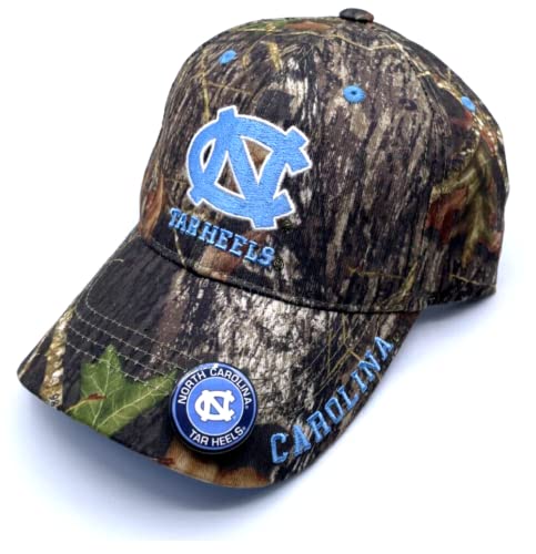 OC Sports Officially Licensed University North Carolina Camouflage MVP Adjustable Hat, Multicolor
