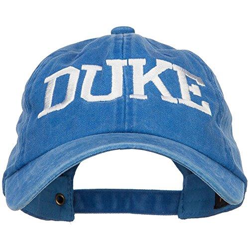 Duke Blue Devils Washed Royal Blue Embroidered Dyed Unstructured Hat - Campus Hats