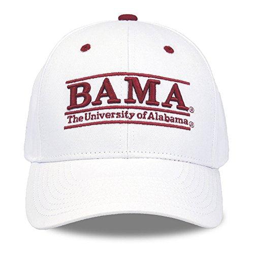 NCAA Alabama Crimson Tide Unisex NCAA The Game bar Design Hat Bama, White, Adjustable - Campus Hats
