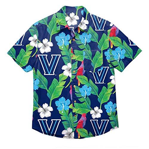 Villanova Wildcats FOCO Floral Button Up Shirt, Team Color, XL - Campus Hats