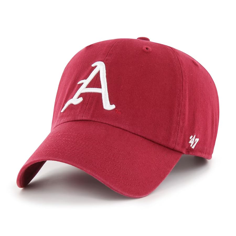 Arkansas Razorbacks Red Clean Up Adjustable Cap - NCAA Relaxed Fit Baseball Dad Hat