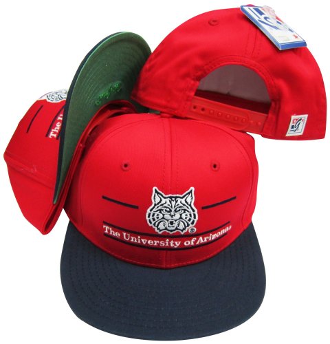 Arizona Wildcats Classic Split Bar Snapback Adjustable Snap Back Hat/Cap Red