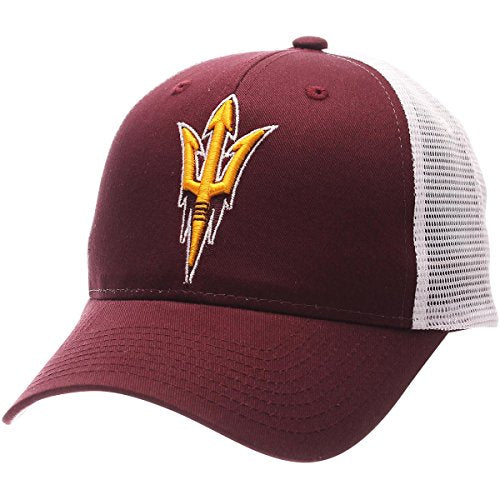 Zephyr Men's Arizona State Sun Devils Adjustable Snapback Hat Big Rig, Arizona State Sun Devils Maroon, Adjustable
