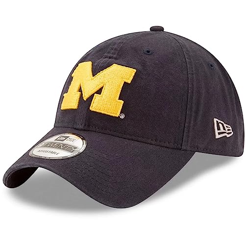 New Era NCAA Core Classic 9TWENTY Adjustable Hat Cap One Size Fits All (Michigan Wolverines)
