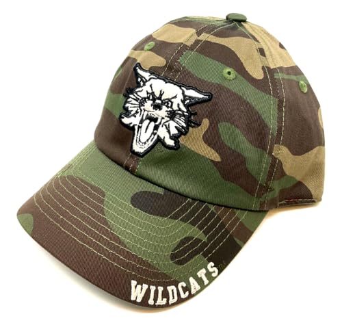 Solid Woodland Camo Kentucky Wildcats Mascot Logo Camouflage Curved Bill Adjustable Hat