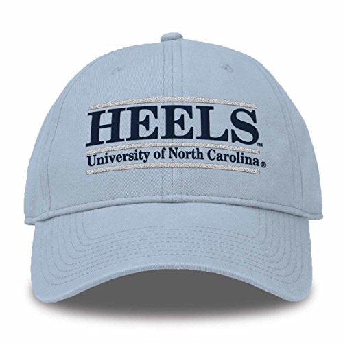 The Game Adult Team Color Bar Logo Adjustable Hat (North Carolina Tar Heels - Blue, Adjustable)