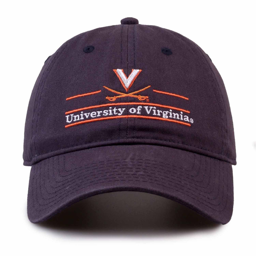 The Game NCAA Adult Bar Hat - Garment Washed Twill - Embroidered Design - Elevate Your Style and Show Your Team Spirit (Virginia Cavaliers - Blue, Adult Adjustable)