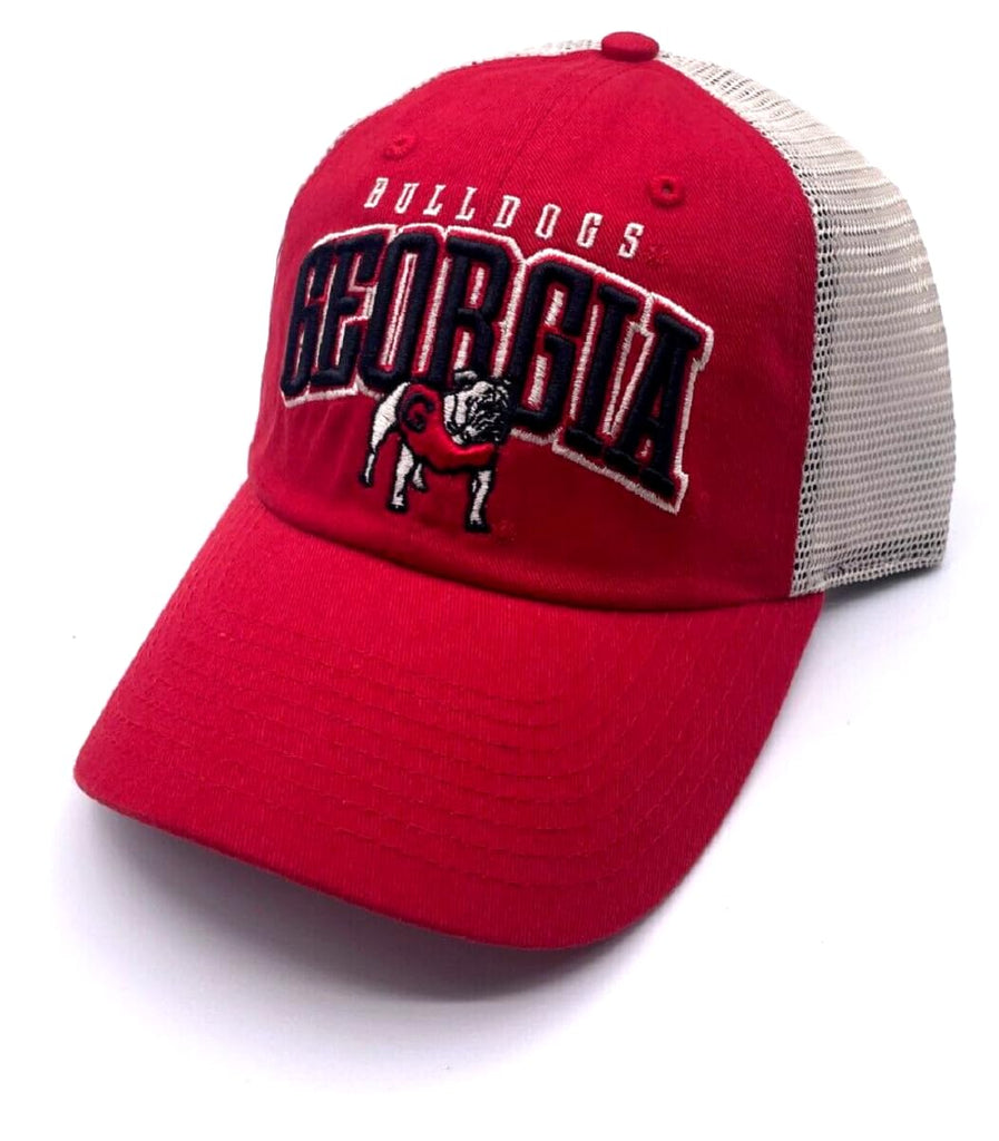 Officially Licensed University Georgia Hat Adjustable Bulldogs Relaxed Fit Mesh Trucker Cap (Multicolor)
