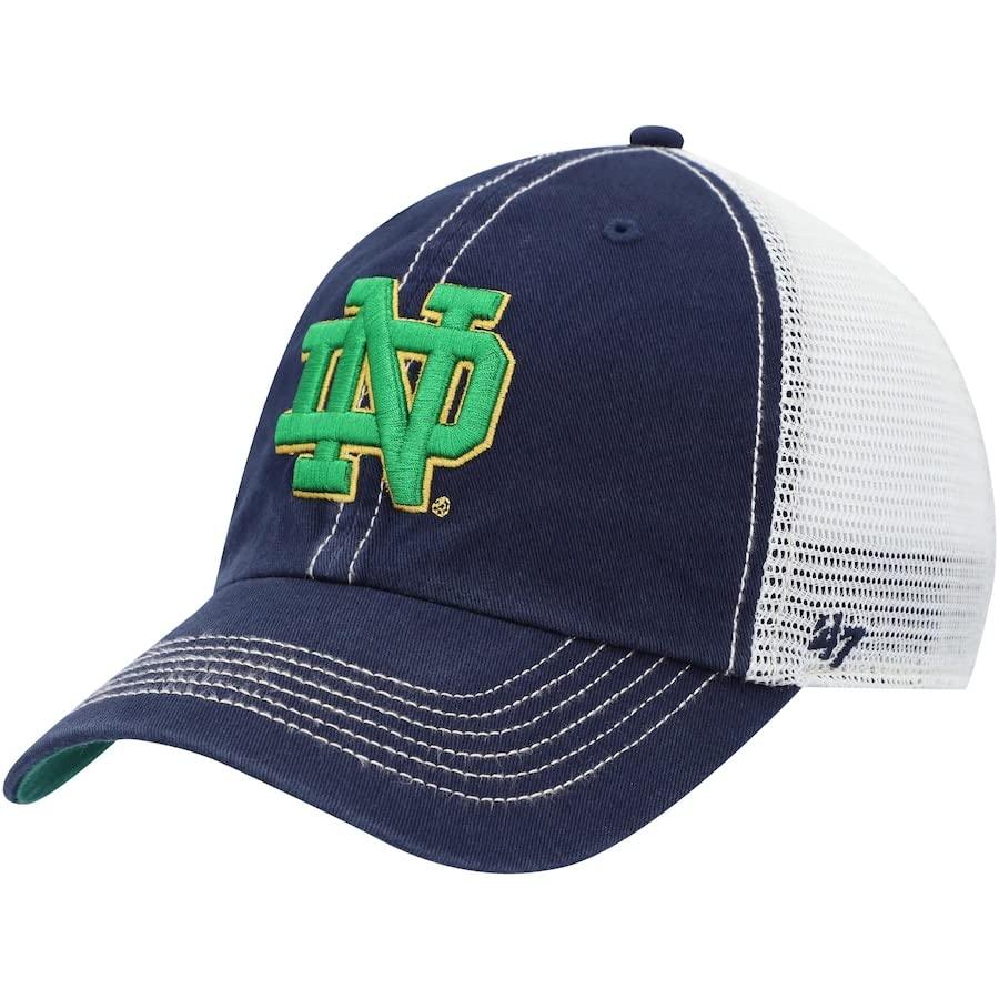 Campus Hats Zephyr Custom Notre Dame Blue Big Rig with Clover Mesh Snapback Trucker Adjustable Adult Men's Youth Baseball HatCap - Campus Hats