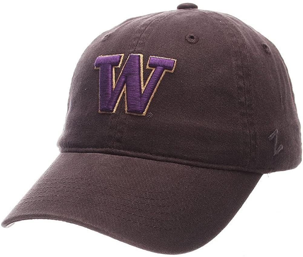 Collegiate Hats - Fitted Caps Adjustable Hats and Snapbacks Available (Adjustable Hat, Washington Grey)