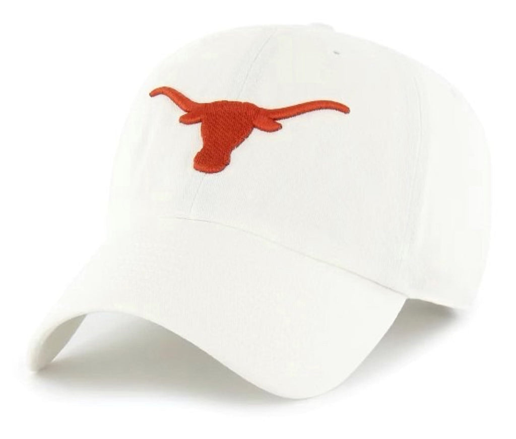 Officially Licensed Texas University White MVP Hat Adjustable Classic Team Logo Structured Embroidered Cap