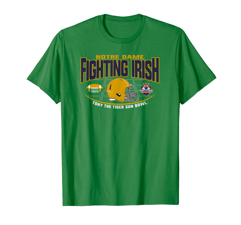 Notre Dame Fighting Irish Sun Bowl 2023 Football Green T-Shirt