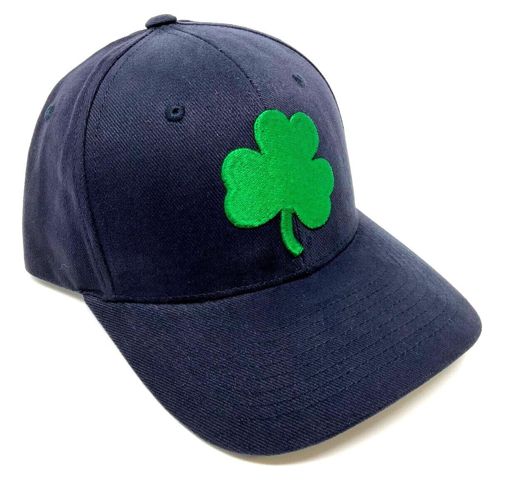 National Cap MVP Notre Dame Fighting Irish Shamrock Logo Navy Blue Curved Bill Adjustable Hat