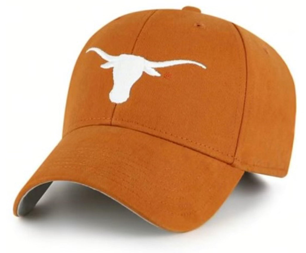 Officially Licensed Texas University Classic Team Logo Hat MVP Adjustable Structured Embroidered Cap
