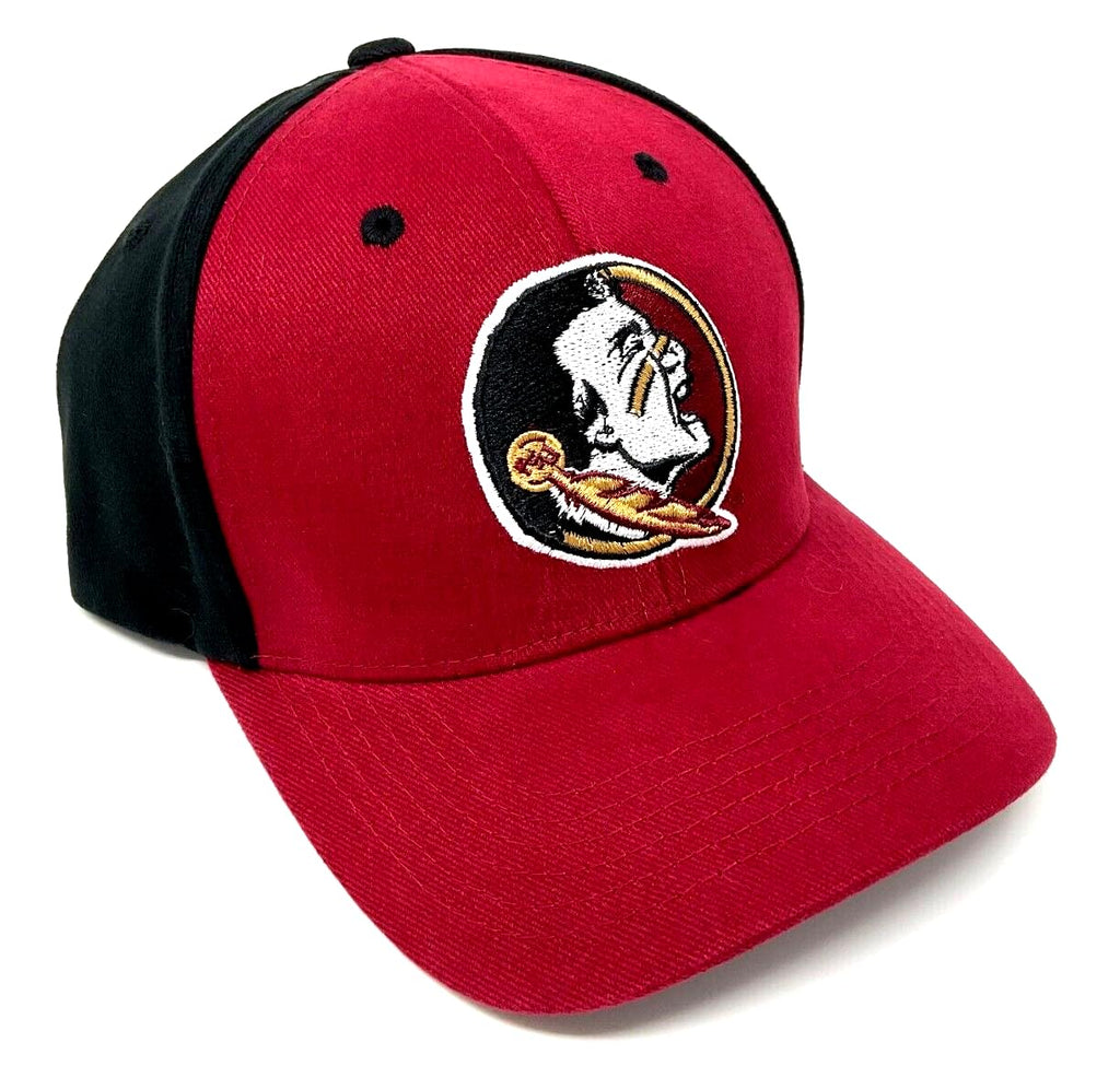 National Cap Florida State MVP Mascot Logo Garnet & Black Curved Bill Adjustable Hat