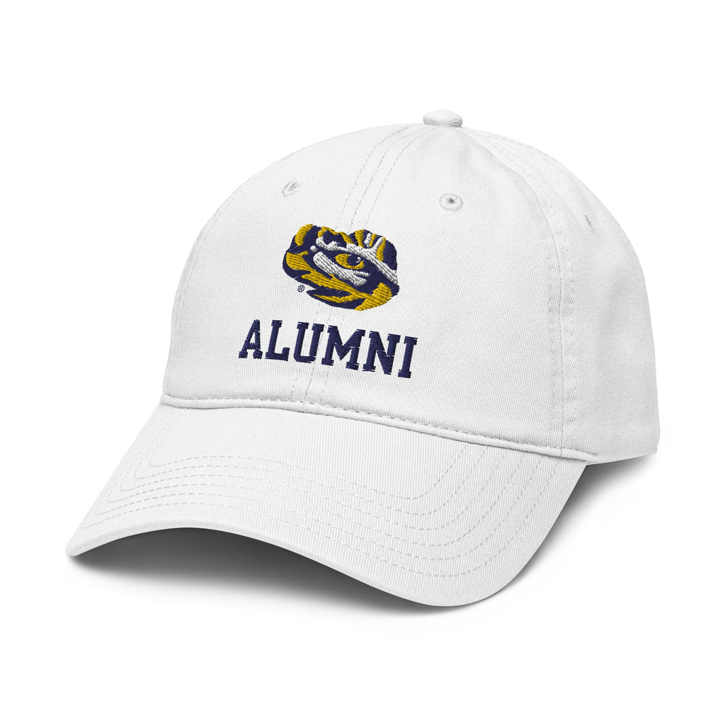 Elite Authentics LSU Tigers Alumni White Officially Licensed Adjustable Baseball Hat, One Size