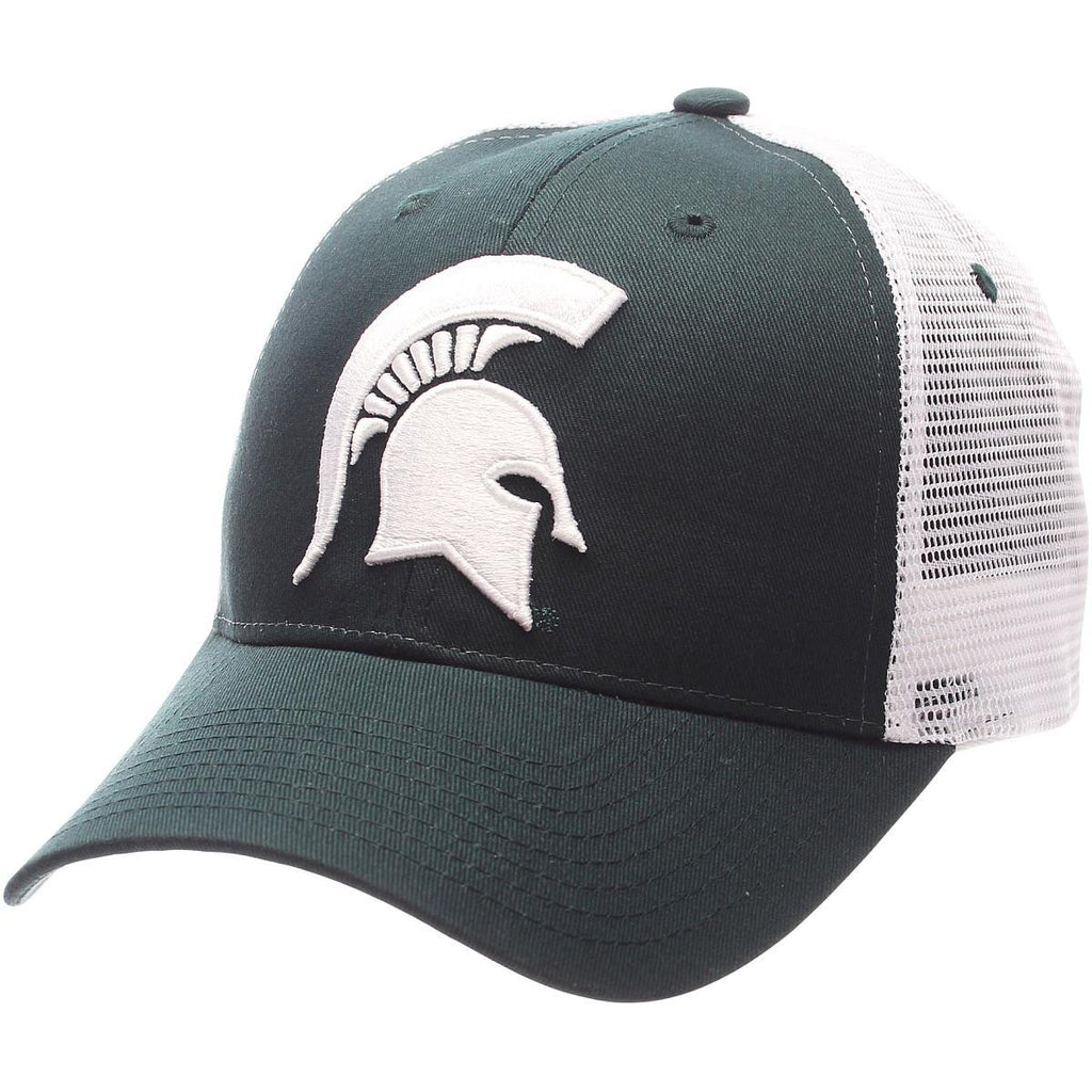 Zephyr Men's Michigan State Spartans Adjustable Snapback Hat Big Rig, Michigan State Spartans Forest, Adjustable