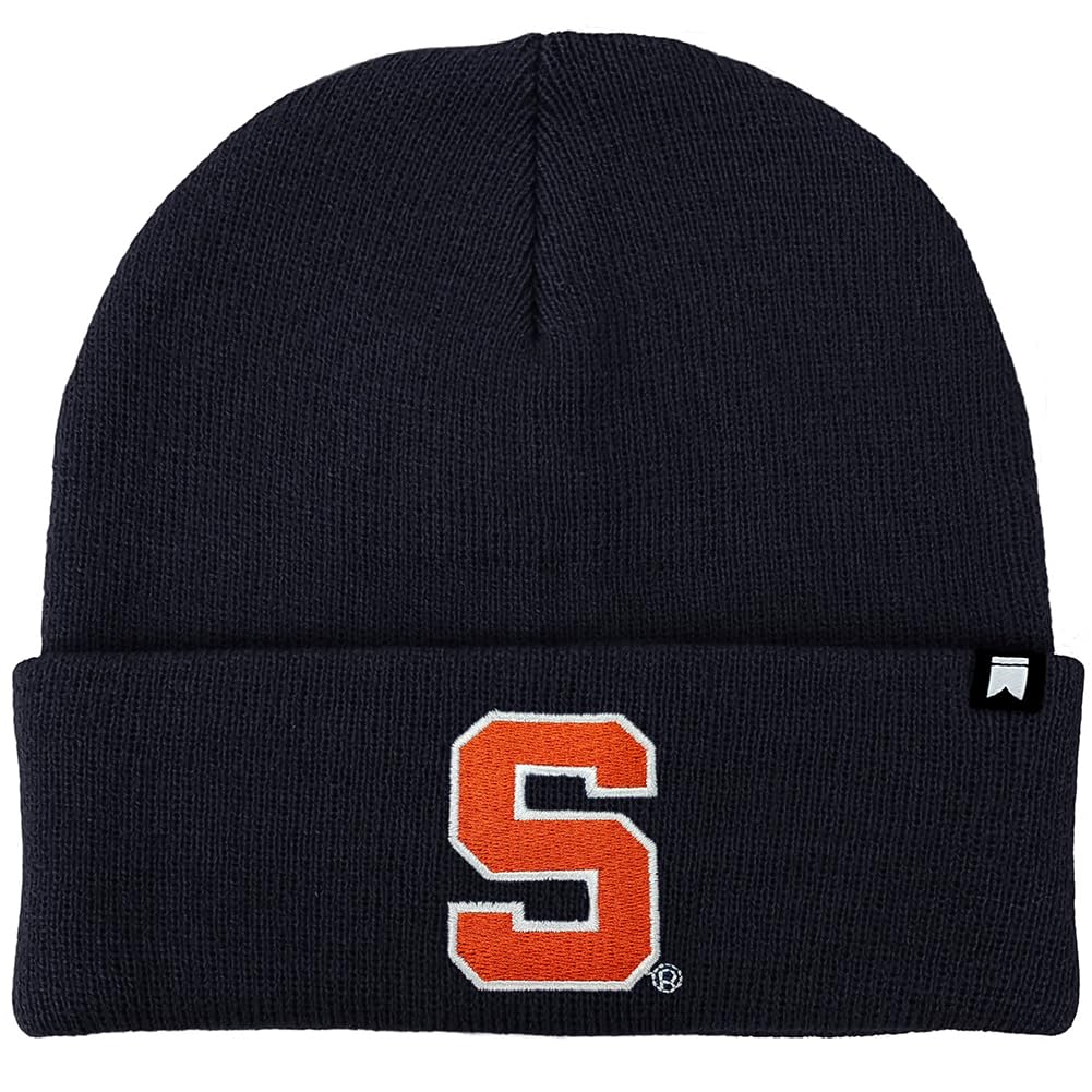 Campus Lab Official Syracuse University Team Logo Knit Beanie - Unisex for Men and Women