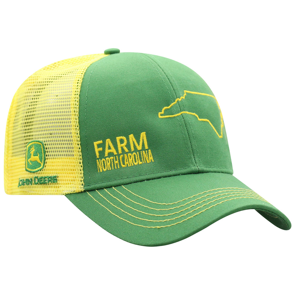 John Deere Farm State Pride Cap-Green and Yellow-North Carolina display picture 1