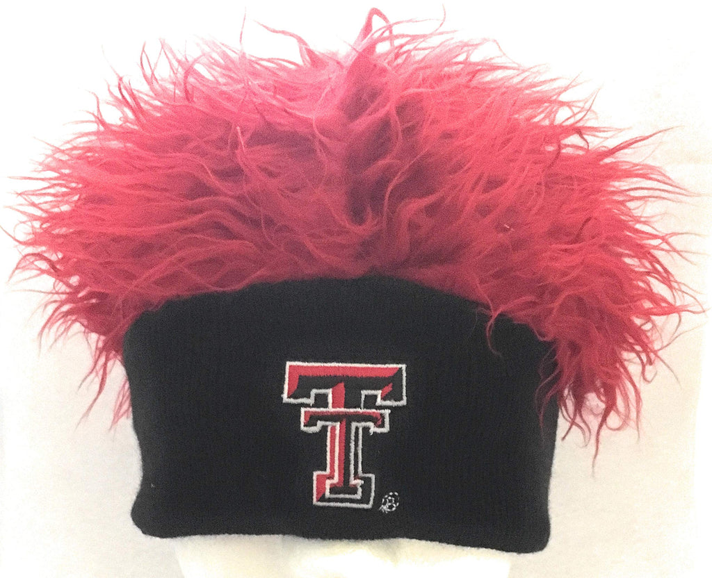 Fan Favorite Texas Tech Hair Beanie Cap Black, Red